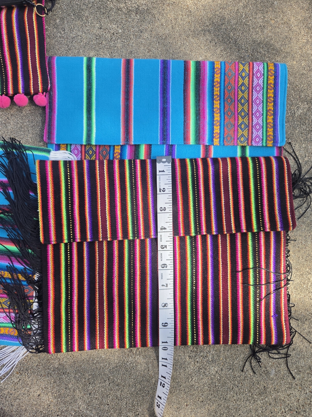 Bolivian Awayo Multicolor Striped Clutch